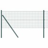 VidaXL &Icirc;ngrădire cu st&acirc;lpi Verde 0.5 x 25 m Oțel