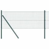 vidaXL &Icirc;ngrădire cu st&acirc;lpi Verde 0.5 x 25 m Oțel