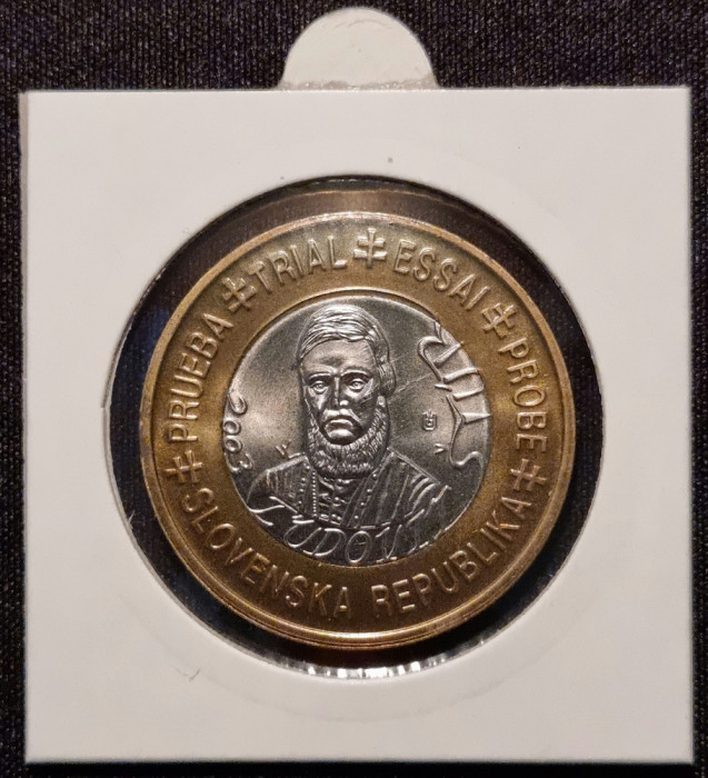 Moneda/Medalie 1 euro Slovacia - 2003, proba Essai