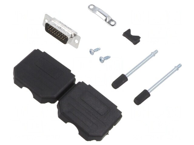 Conector D-Sub HD 26 Pin Tată Lipire Gold Flash