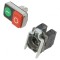 Comutator dublu 22mm roșu/verde 1 NC NO