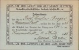 HST A1889 Carte membru Siebenburgisch-sachsischer Landwirtschafts-Verein Sibiu