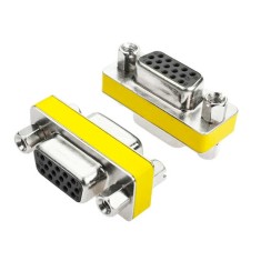 Adaptor VGA mama - VGA mama, 15 pini, galben