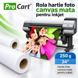 Rola Foto Canvas Textura Mata ProCart 610mm (A1+) 24 inch Latime, 18m Lungime, 250g