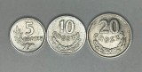 POLONIA Lot / 3buc - 5 + 10 + 20 GROSZY 1967 [1]