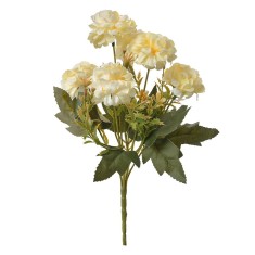 Buchet flori artificiale verzi galbene 15x10x30 cm