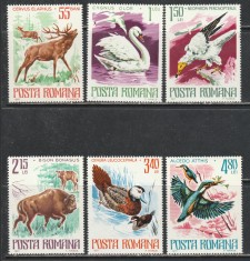 Romania 1977 - Pasari Protejate din Romania 6v MNH foto