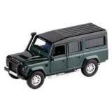 Macheta Land Rover Defender gri inchis 1:36 Tayumo deschide usile