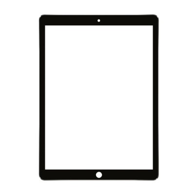Geam Sticla + OCA iPad Pro 9.7, Negru foto