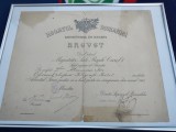Regalitate,BREVET EMIS DE REGELE CAROL I , LA 1 ianuarie 1913, Ministerul de Resboiu ,