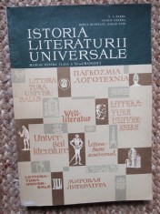 ISTORIA LITERATURII UNIVERSALE , MANUAL PENTRU CLASA A XI -A - SECTIA UMANISTA de N.I.BARBU ...EDGAR PAPU