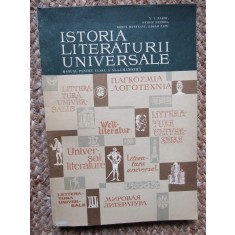 ISTORIA LITERATURII UNIVERSALE , MANUAL PENTRU CLASA A XI -A - SECTIA UMANISTA de N.I.BARBU ...EDGAR PAPU