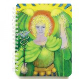 Cumpara ieftin Carnet Arhanghelul Rafael, 12x16 cm, 100 file dictando, spirala alba, hartie 80g/mp, colturi rotunjite, coperta lucioasa