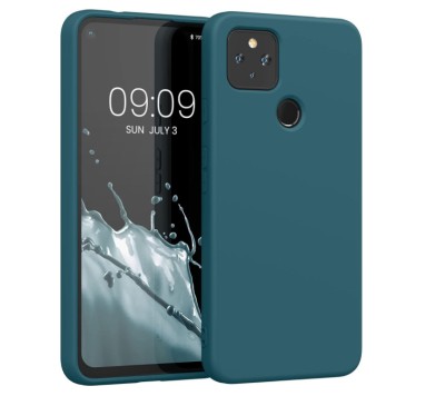 Husa din silicon Kwmobile pentru Google Pixel 4a 5G, albastru mat - RESIGILAT foto