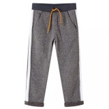 Cumpara ieftin Pantaloni de trening pentru copii, gri &icirc;nchis melanj, 140
