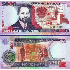 Mozambic 1991 - 5000 meticais UNC