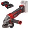 Einhell TE-AG 18/115 Q Li PXC + Twinpack CB - Polizor unghiular 115 mm + Set 2 acumulatori Li-Ion 18 V 2.5 Ah