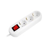 Prelungitor 3x1.5mm 3 prize 2m intrerupator