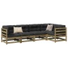 VidaXL Set mobilier de grădină cu perne, 5 piese, lemn de pin tratat 3299437