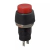 Intrerupator cu apasare 1 circuit 2A 250V OFF-ON rosu cu retinere 09068PI, Oem