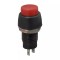 Intrerupator cu apasare 1 circuit 2A 250V OFF-ON rosu cu retinere 09068PI