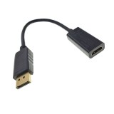 Cumpara ieftin Cablu adaptor convertor DisplayPort tata la HDMI mama, FullHD, negru