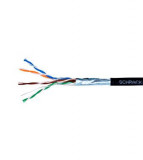 Cablu Schrack, F/UTP Cat.5e, HSEKF424E3, 4x2xAWG24, PE de exterior, negru, cutie SafetyGuard Surveillance