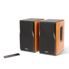 BOXE EDIFIER 2.0, RMS: 42W (2 x 21W), bluetooth, telecomanda wireless, volum, bass, treble, optical, brown, &quot;R1380DB-BR&quot; (timbru verde 11.00 lei)