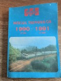 Mersul trenurilor 1990-1991, stare buna , CFR