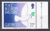 Guernsey 1985 - A 40-a aniversare a Eliberării (cu o pata mica pe verso)