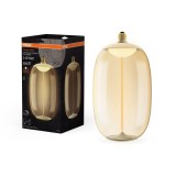 Bec LED decorativ Osram Vintage Big Elipse Oval Amber, E27, 12 W, 500 lm, lumina calda 1800 K, dimabil