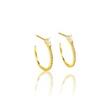 Cumpara ieftin Cercei din argint cu zirconii