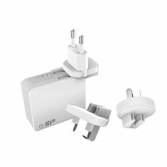 Incarcator Retea USB Silicon Power WC104P, 5V/4.4A, 4 x USB, Alb sp4a4asywc104puw