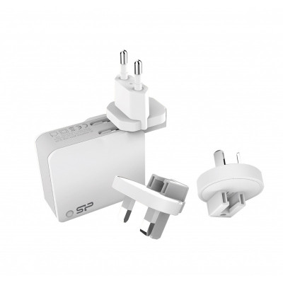 Incarcator Retea USB Silicon Power WC104P, 5V/4.4A, 4 x USB, Alb sp4a4asywc104puw foto