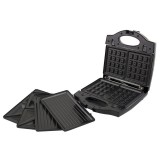 Sandwichmaker, Esperanza, cu 3 tavi, 700W, Negru
