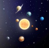 Fototapet pentru Tavan - Sistemul Solar
