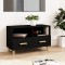 vidaXL Comodă TV, negru, 80x36x50 cm, lemn prelucrat 812583