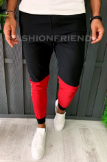 Pantaloni de trening pentru barbati - slim fit -negru- a6070 foto