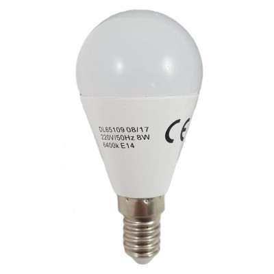 Bec Led Sferic E14 8W 220V 2700K G45 foto