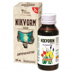 Nikvorm, Sirop pentru Eliminare Paraziti Intestinali, 60 ml