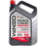 Antigel concentrat Winso G12+ Rosu, 5L. Protectie Premium Radiator. Lichid Racire Motor Auto &amp; Camion. Standard Euro 0-6