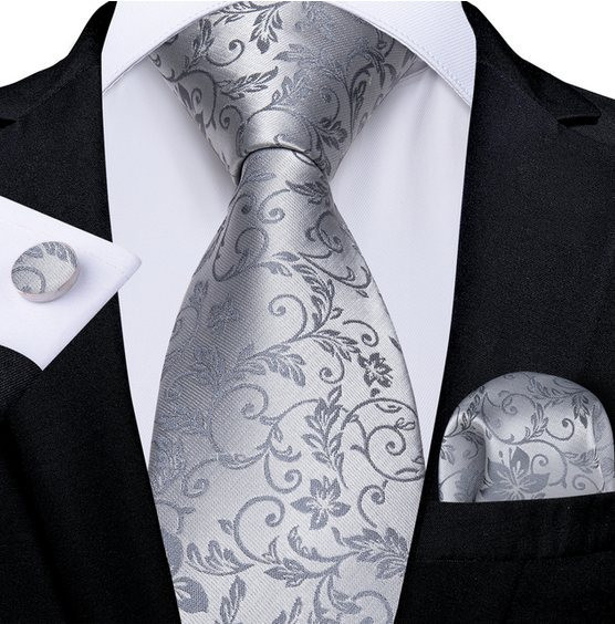 Set cravata + batista + butoni - matase - model 633