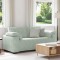 vidaXL Canapea loveseat gri deschis 140 cm catifea 4105267