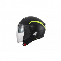 MBS Casca semi-integrala UFO Spirit, negru/galben-neon, XS, Cod Produs: HE13003KDXS