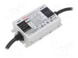 Alimentator pulsatoriu LED MEAN WELL 25W 22-54VDC 0,25-1,05A 90-305VAC
