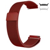 Curea tip Milanese Loop compatibila cu Samsung Galaxy Watch8 44mm, Metalic Red