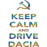 Cumpara ieftin Sticker Dacia Keep Calm And Drive