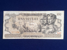 Bancnote Romania - 100 lei 1947 - 5 decembrie seria 377134 (starea care se vede) foto