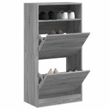 vidaXL Pantofar, gri sonoma, 60x34x116 cm, lemn prelucrat