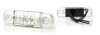 Lampa Gabarit LED Ovala Slim Alba W97.3, 12V-24V, Omologare E20, IP66/68, 84x24mm